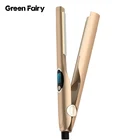 2019 portable electric 360 degree swievl cord ceramic hair straightener with LCD display