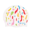 Hot sale print logo professional silica no resistance athlete swim cap