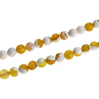 Wholesale fashion yellow white jewelry accessories cut bead