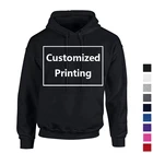 Hoodie Hoodie Supplier High Quality Printing Logo Plain Pullover Blank Hoodie Men Custom Men's Hoodie