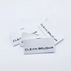 Custom Printed Private Logo Sew in Garment Clothes t shirt Wash Care 100% Organic Cotton Label for Clothing