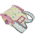 School Designer Custom Fashion Cute Girls Purses Small Canvas Book Back Pack Flower School Bag Backpack For Kids