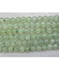 natural gemstone prehnite green garnet polished round beads