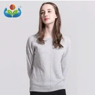Latest design sweater 100% cashmere sweater women plain sweater jumper