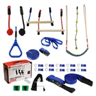 Sports Slackline Gentle Booms Sports 36ft 40ft 45ft 50ft 56ft Slackline Monkey Bar Kit Ninja Line Obstacles