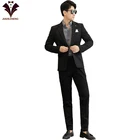 China style men suits 2 pieces Slim fit tuxedo suit men