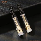 KVAP K8 Quartz Coil cbd oil bulk Hemp Cartridge 0.5ml / 1 ml bulk cbd oil Vape Cartridge With Round White/black Tips