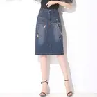 Foreign trade denim skirt long made in guangzhou