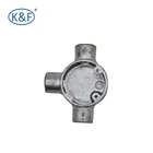 Pipe Fittings Connector Electrical Standard Round Junction Box Tee