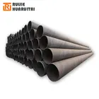 API-5L welded steel pipe black painting 219mm - 2032mm SAW tube china manufacturer spiral pipe in stock
