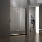 Tempered Shower Stainless Steel Hinge 10mm Tempered Glass Frameless Bath Ass Shower Screen