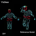 Monkey King style led costume for stage profermance ,el wire led dance costume for party,cool flashing party products