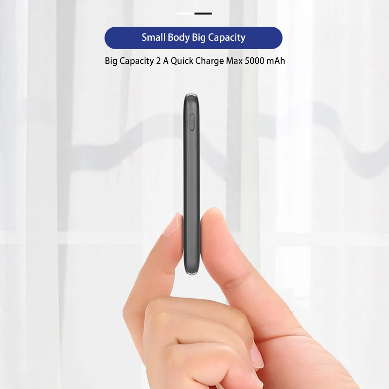 2020 Trending Product Mini Power Bank , 5000Mah Power bank Universal Ultra thin Powerbank - ANKUX.COM