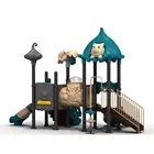 Monle outdoor preschool play outdoor plastic slide playground