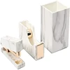 /product-detail/3-pack-white-marble-print-abs-desk-pen-holder-cup-tape-dispenser-holder-62412485449.html