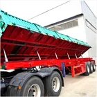 Side Door Open Bulk Cargo Transport Side Dump Truck Trailer 3 Axle Side Dump Semi Trailer