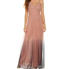 Wedding party backless sexy women evening dress with sequins