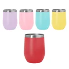 Double Wall Stainless Steel Tumbler 12oz BPA Free Double Wall Stainless Steel Vacuum Flask Insulated Tumbler With Lid