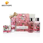 Travel packing body care bath gift moisturizing lotion body wash set