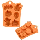 Bakeware Silicon Halloween Style Cake Mold Non-stick Bakeware Silicon Cake Molds For Halloween Cake Baking