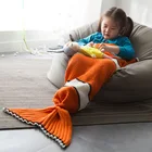 New children's nemo fish mermaid blanket fish tail knit blanket