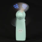 2020 new Rechargeable Handheld Mini Fan, Outdoor Led Display Electric Fan portable air cooler