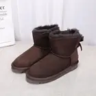 Rubber Snow Sheepskin Boots Winter Hot Sale Ladies Snow Bootie New Design Rubber Sole Sheepskin Boots for Women