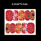 Water Salon 45Pcs/set Flowers Water Nail Art Stickers Butterfly Cute Colorful Designs Nail Transfer Decals