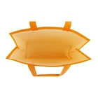 Orange Tote Shopping Bags Reusable Oem Nonwoven Blank Color Orange Packaging Tote Bag Shopping Reusable