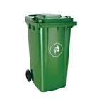 Long life with wheels 240l outdoor plastic waste bins trash can garbage bin