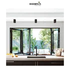 Window New Zealand Aluminum Exterior Bifolding Doors With Tempered Glass Aluminium Bifold Window For Home