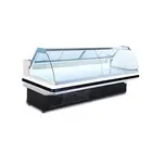 Fresh meat refrigerator display freezer for supermarket