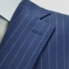 Mens Suits Graphic Customization Factory Price Wholesale Custom Design Men Blue Woolen Wedding