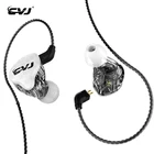 CVJ 2020 Customized 1DD+1BA HIFI in-ear Earbuds Headphones Sport Noise Cancelling Earphone with Mic