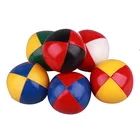 Soft Toy PU Leather Custom Stuffed Ball Colorful Juggling Ball