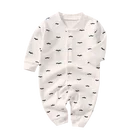 100% Natural Cotton Plain Cute Organic Cotton Baby Romper
