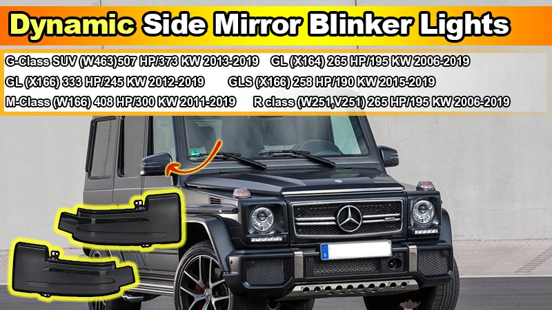 Ailead G Class W Dynamic Led Side Mirror Turn Signals Indicators