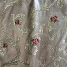 CF9130B Embroidered wholesale new fashion 10%viscose 90%polyester velvet embroidery fabric