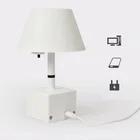 Hot Deal Beauty Colorful Auto LED Night Desk Lamp With USB Charging Port And Clock