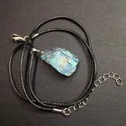 Wholesale Natural Gemstone Aquamarine Crystal Carving Moon Pendant For Gift