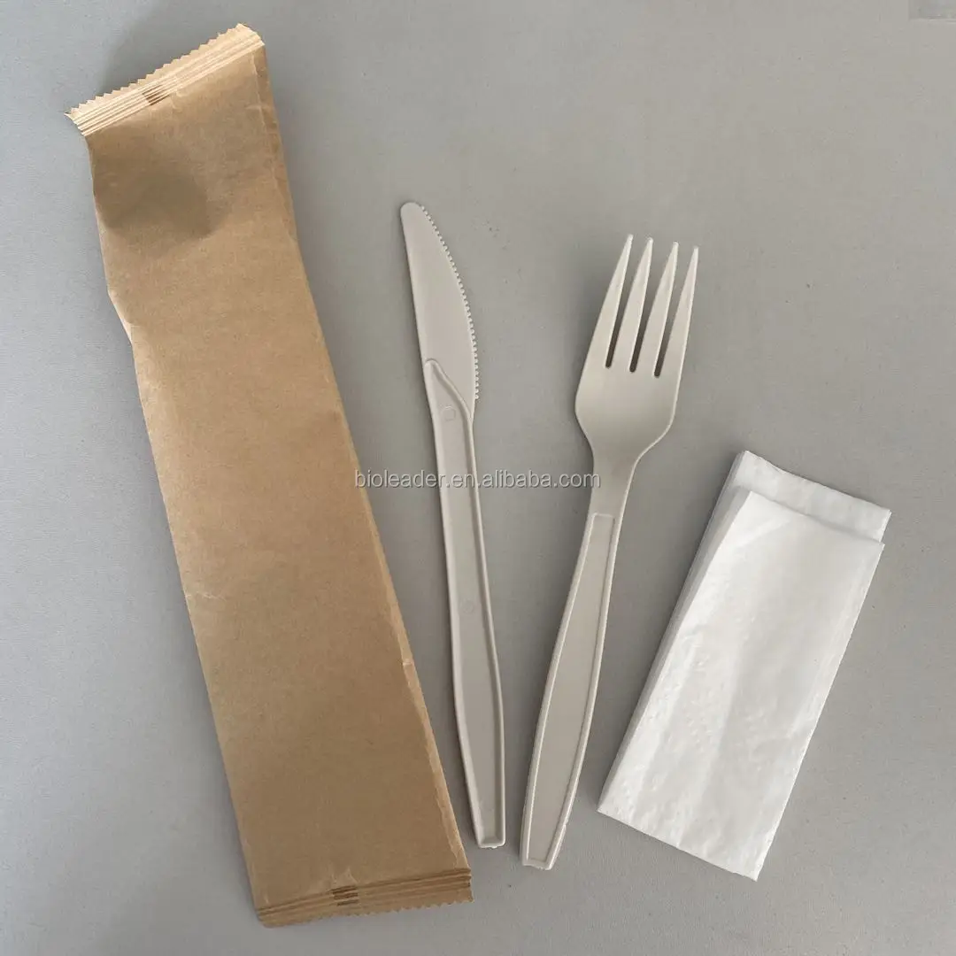 Biodegradable Disposable Cornstarch Flatware Sets