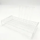 Vial Acrylic Top Selling OEM Custom 50-place 1ml~20ml Lab PMMA Ampules Vial Stand Holder Acrylic Ampoules Bottle Rack
