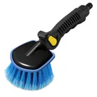 PP Car Cleaning Water Flow Through Brush Wheel Tool