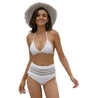 Ladies tassel High waist sexy swimsuit bikini