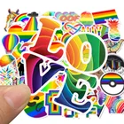 50PCS Fashion Rainbow Sticker Pack Colorful Cute Graffiti Waterproof Laptop Guitar Skateboard Suitcase Stickers