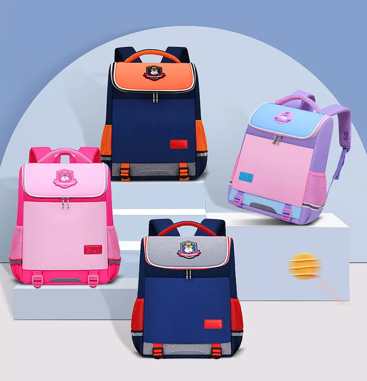 new design wholesale girls boys child backpack kids school bag