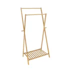 Coat Stand Bamboo Coat Stand Foldable Bamboo Hanging Clothes Rack Kids Collapsible Coat Stand India