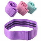 Fashion resistance hip band with rubber/latex fabric bands core sliders circle gliding disc and Cheap Price
