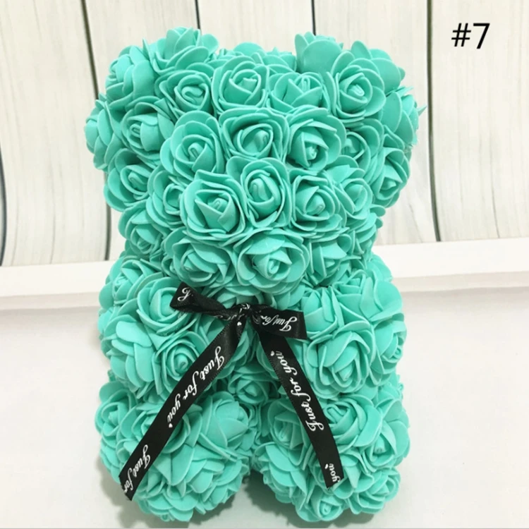 gift 25cm rose bear wedding party decoration valentines day