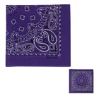 Multicolor Square Purple Bandana 100% Cotton